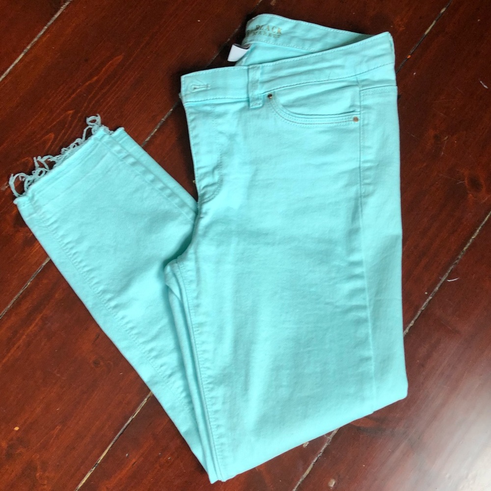 White House Black Market cropped slim jeans.
